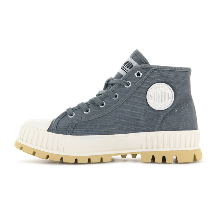 Palladium Pallashock Mid OG High Tops Sneakers Dames Blauw | NL 38YWTPR